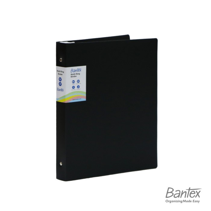 

✨BESTSELLER✨ - Bantex B5 Trendy Multi Ring Binder 26 Hole Black 3126 10- 1.2.23