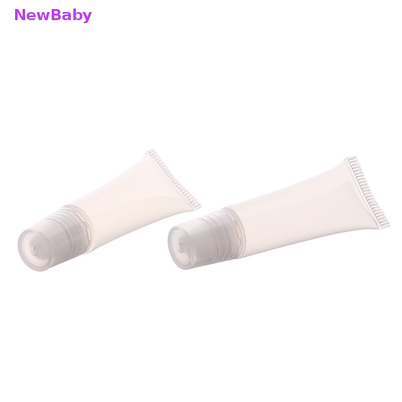 Newbaby 10Pcs 5ml Tabung Bibir Kosong Lip Balm Soft Tube Squeeze Clear Lip Gloss Botol ID