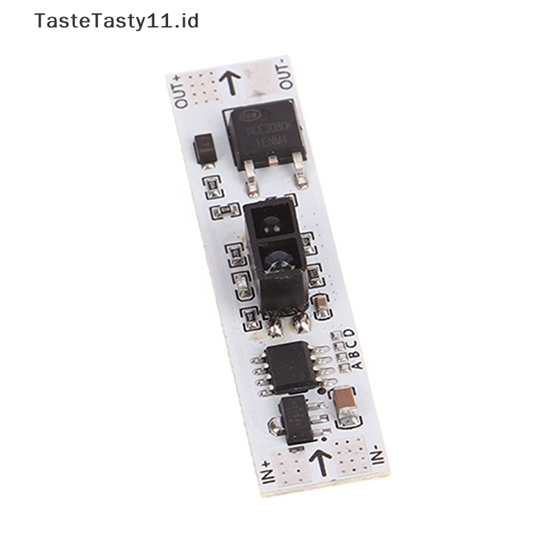 Tastetasty 1Pc 5V 12V 24V 72W Saklar Sensor Dimmable Peredup Gelombang Tangan Saklar Sentuh PIR.