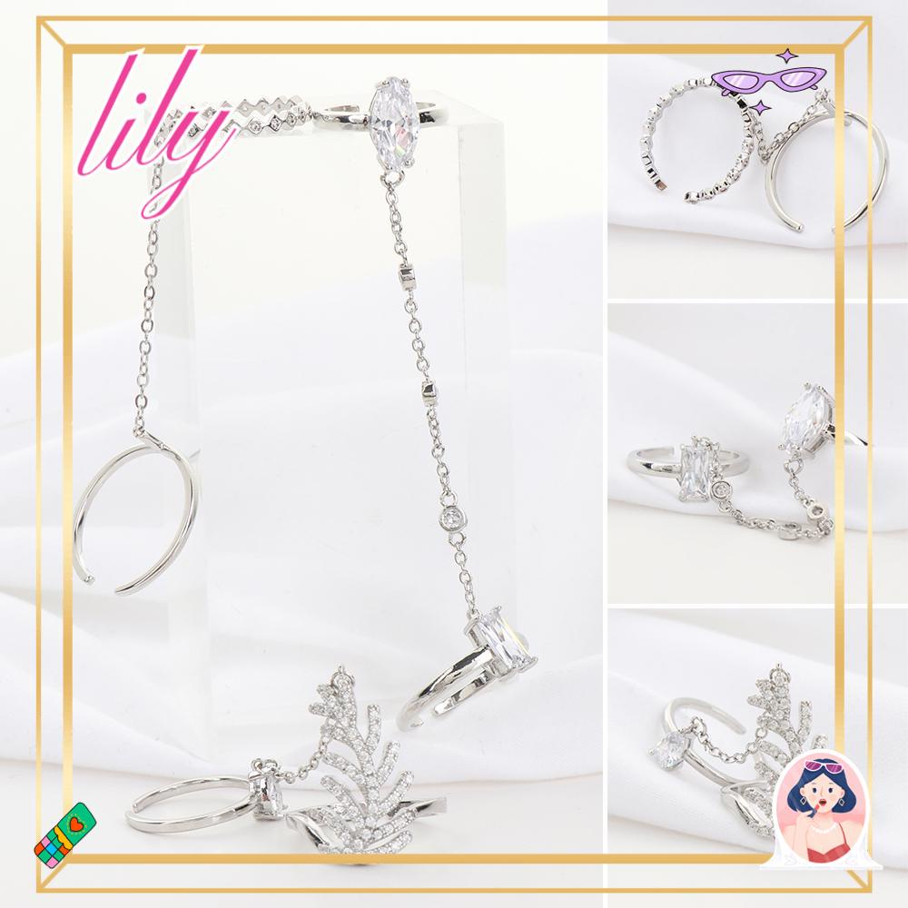 Lily Punk Cincin Hadiah Hip-Hop Perhiasan Multi-layer