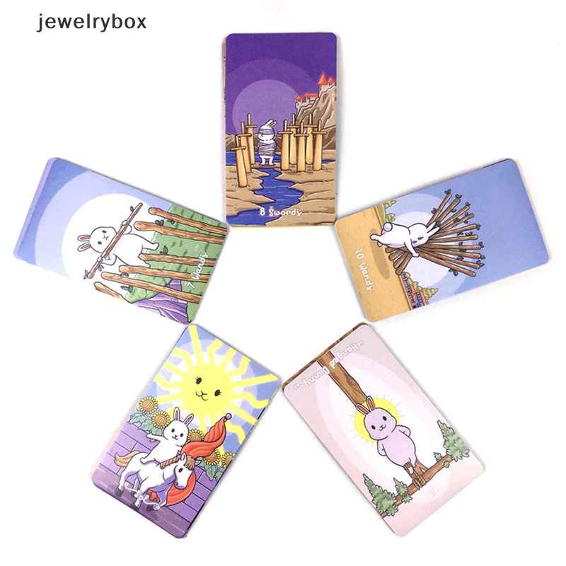 [jewelrybox] Chubby Bun Tarot Versi V2 Kartu Tarot Kelinci Rabbit Tarot Hare Deck 78kartu Butik