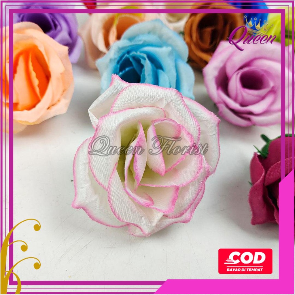[1 PCS] Kuntuman Rose Mawar Tropis - Kelopak Bunga Mawar Kuncup Artificial Satuan PCS  Dekorasi import/bunga/grosir/ kain Artificial Import Berkualitas