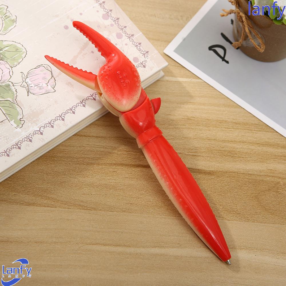 Lanfy Lobster Paw Ballpoint Pen Lucu Kreatif Siswa Sekolah Anak Hadiah Menulis Penandatanganan Pulpen