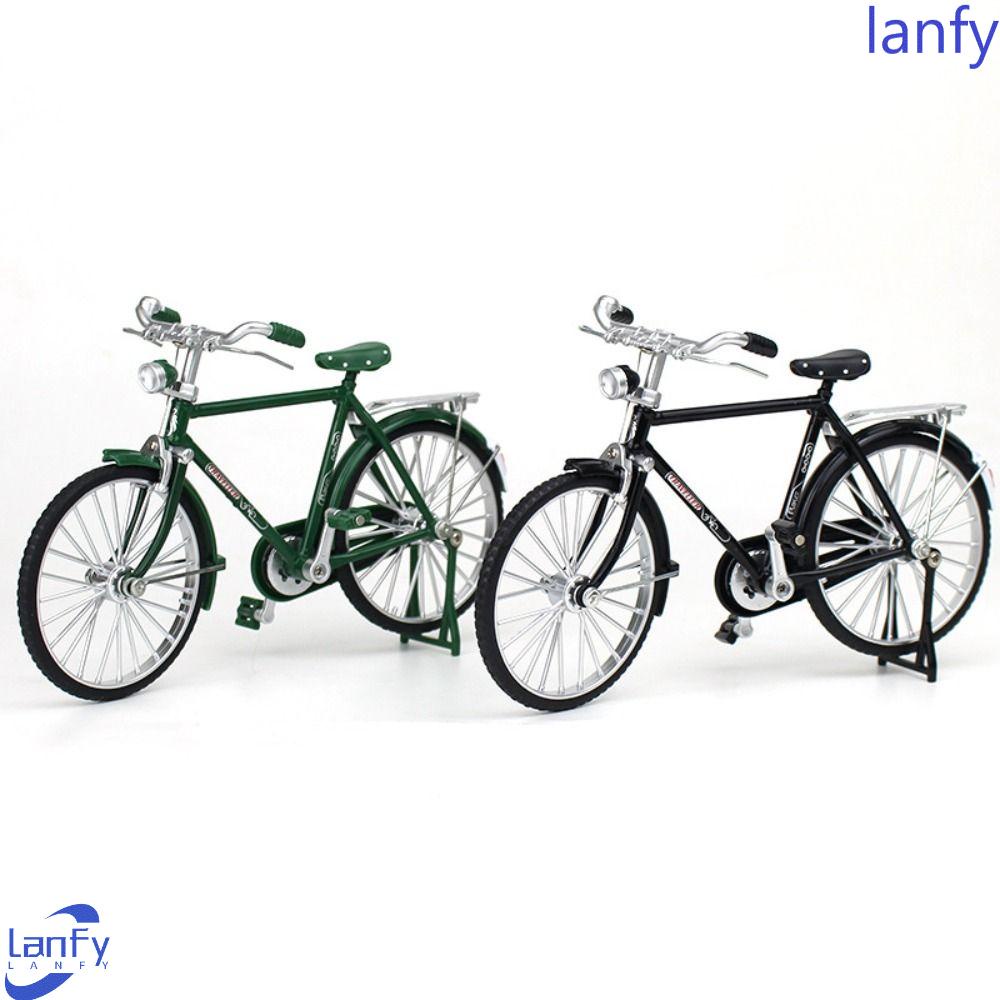 Lanfy Retro Model Sepeda Untuk Anak Laki-Laki Koleksi Hadiah Simulasi Sepeda Sepeda Ornamen Simulasi Koleksi Mainan Sepeda Gunung Mainan Diecast Alloy Mini Alloy Bicycle