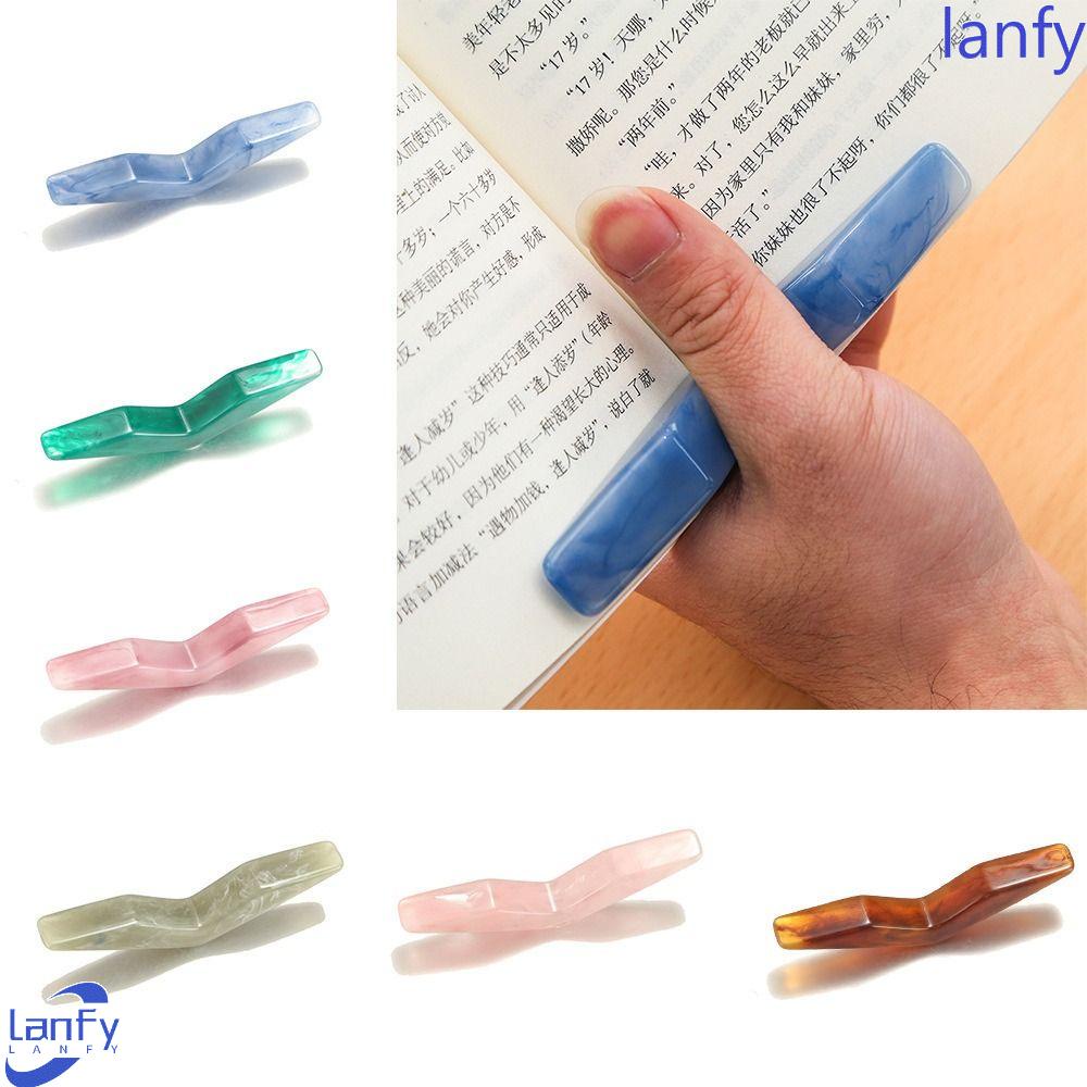 Lanfy Thumb Book Support Book Aksesoris Untuk Anak-Anak Alat Bantu Membaca Nyaman Resin Student Book Support