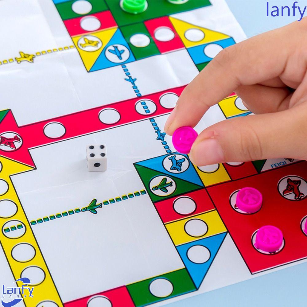 Lanfy 5set Mainan Catur Penerbangan Party Toy Jump Checkers Giveaway Hadiah Ulang Tahun Party Interaktif Game