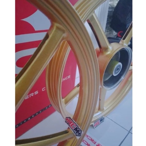 VELG VELK VELEK VELEG PELK PELEK PELEG RACING GOLD EMAS SP522 522 SDH DEPAN BLKNG 140 DAN 160 17X160 17X140 RING 17 YAMAHA JUP JUPITER Z VEGA ZR VEGA R NEW ORI ORIGINAL RCBB RACINGBOY RACING BOY ASLI