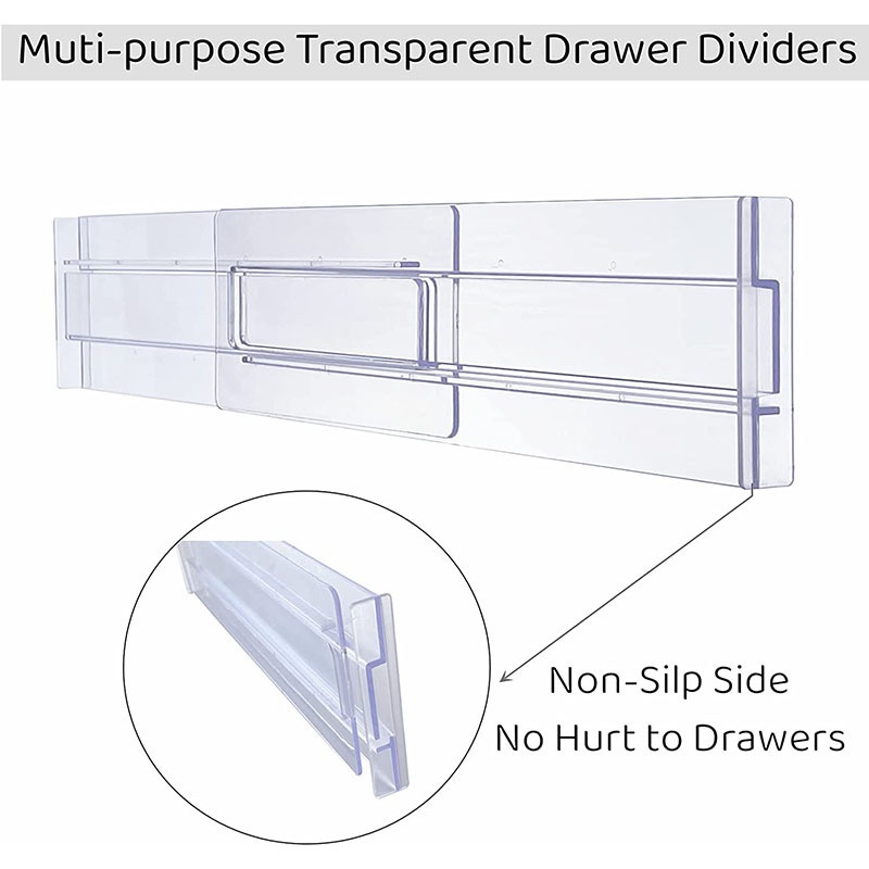 Sekat Laci Adjustable Multifungsi Organizer/Kabinet Penyimpanan Baju Classified Storage Drawer Partition