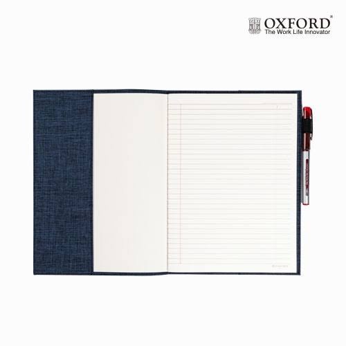 OXFORD FABRIC NOTEBOOK COVER A5 B5 SAMPUL  KAIN BUKU TULIS - Biru, A5