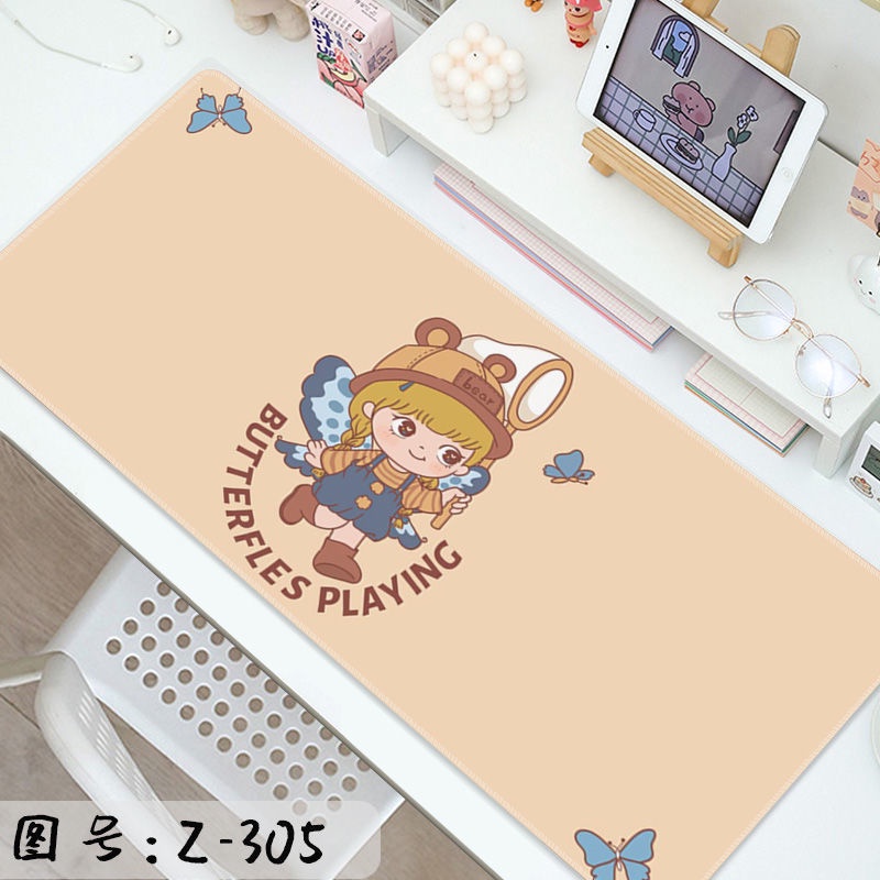 Original Little Demon Girl Besar Mouse Pad Kartun Komputer Laptop Meja Khusus Alas Meja Kantor Kreatif