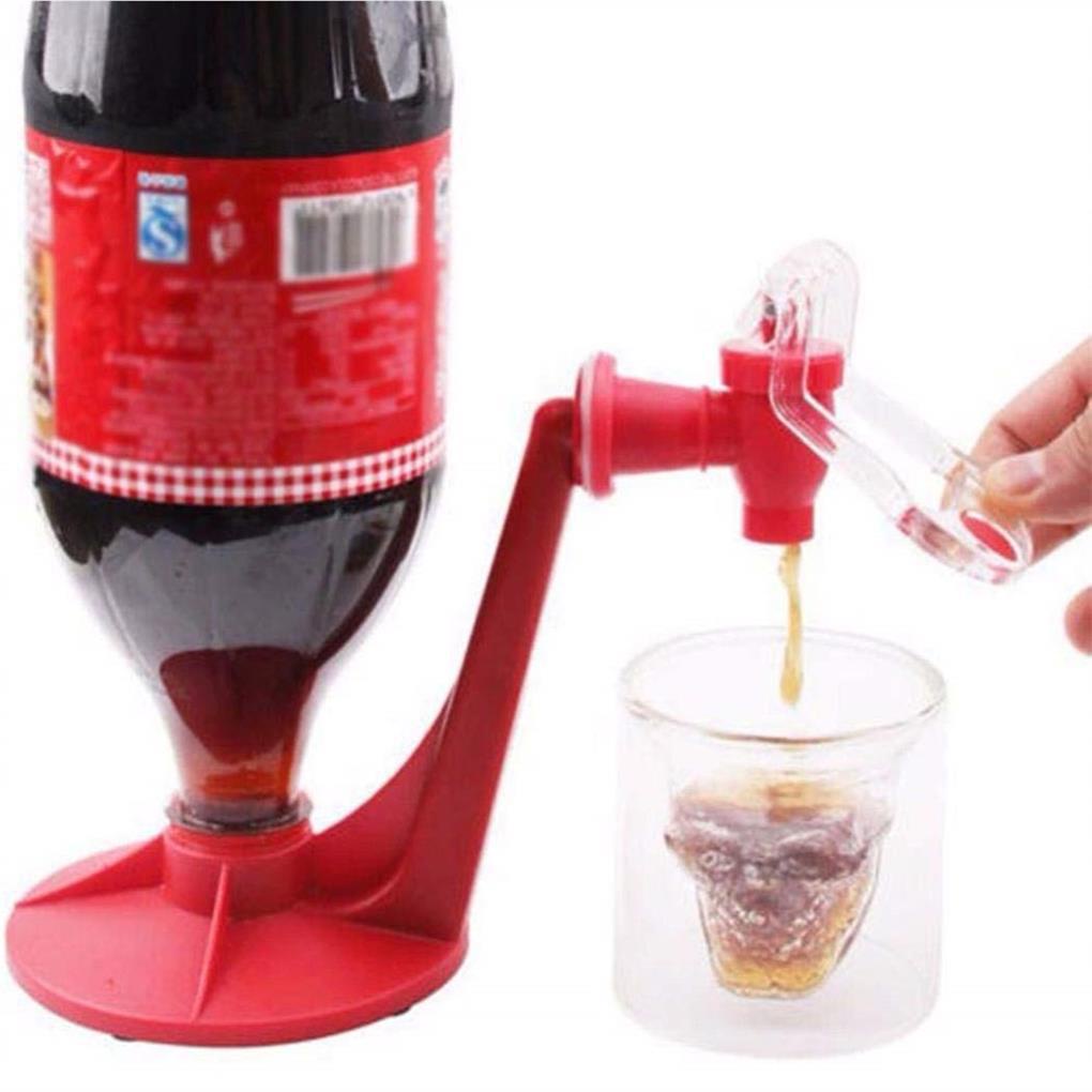 Saklar Portable Drinkers Hand Pressure Water Coke Bottle Dispenser Air Mancur Minum Terbalik