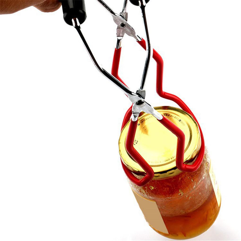 Alat Pengangkat Toples Kaleng Anti Panas Anti Slip Mulut Lebar Dapat Klip Gripper Penjepit