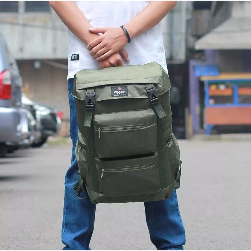 Daypack 40.Liter Tas Ransel Semi Carier Gunung Besar Pria Backpack Tas Ransel Hiking Traveling Adventure Gunung Pria Tas Ransel Kemping Tas Ransel Outdoor Tas Ransel Army Tactical Pria Besar