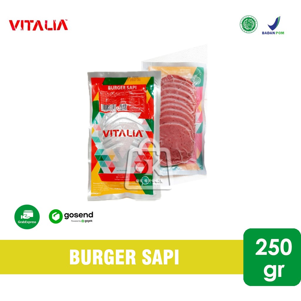 

Vitalia Burger Sapi isi 10 (250 gr) KHUSUS INSTANT