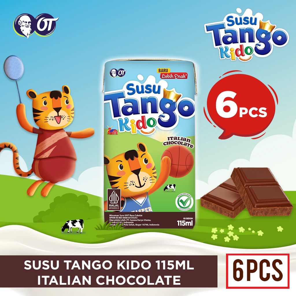 

Susu Tango Kido Italian Chocolate 115ml - [6 Pcs]
