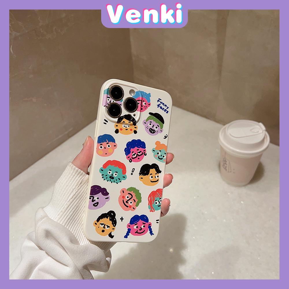 VENKI - For iPhone 11 iPhone Case Film TPU Soft Case Transparent Cute Cartoon Camera Protection Shockproof Compatible with iPhone 14 13 Pro max 12 Pro Max xr xs max 7 8 Plus