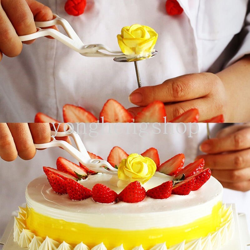 4pcs/set Icing Piping Nozzle Gunting Kue Bunga Berdiri Kuku Fondant Alat Dekorasi Kue DIY Baking Pastry Aksesoris Cream Transfer