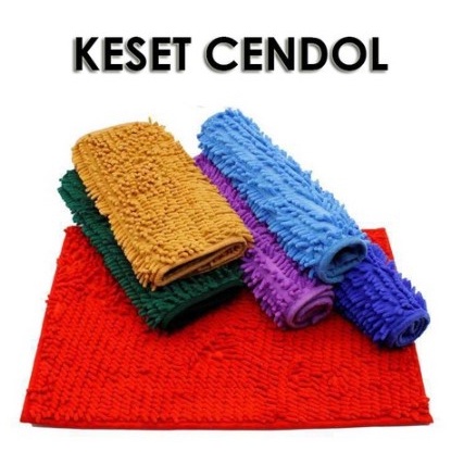 [ OBJ ]Keset Kaki Cendol 40X60CM Doff Microfiber Kain Anti Slip Alas Kaki Lantai Bulu Kamar