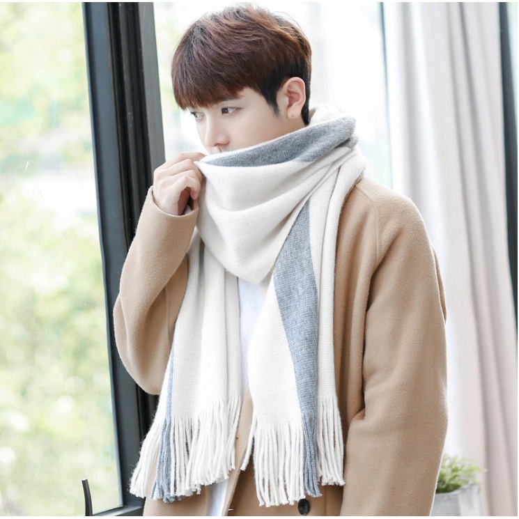 IMPORT UNISEX CASHMERE WINTER LONG SCARF SHAWL MAN WOMAN SYAL PANJANG SELENDANG MUSIM DINGIN CEWE COWO KOREAN STYLE