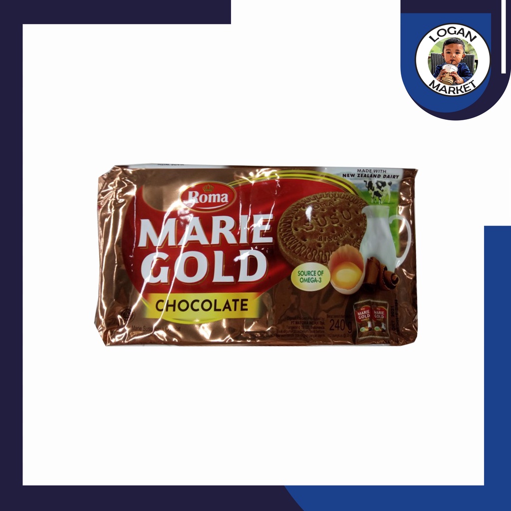 

Roma Marie Gold Coklat Chocolate Biskuit Biscuit Isi 12 Sachet Pcs