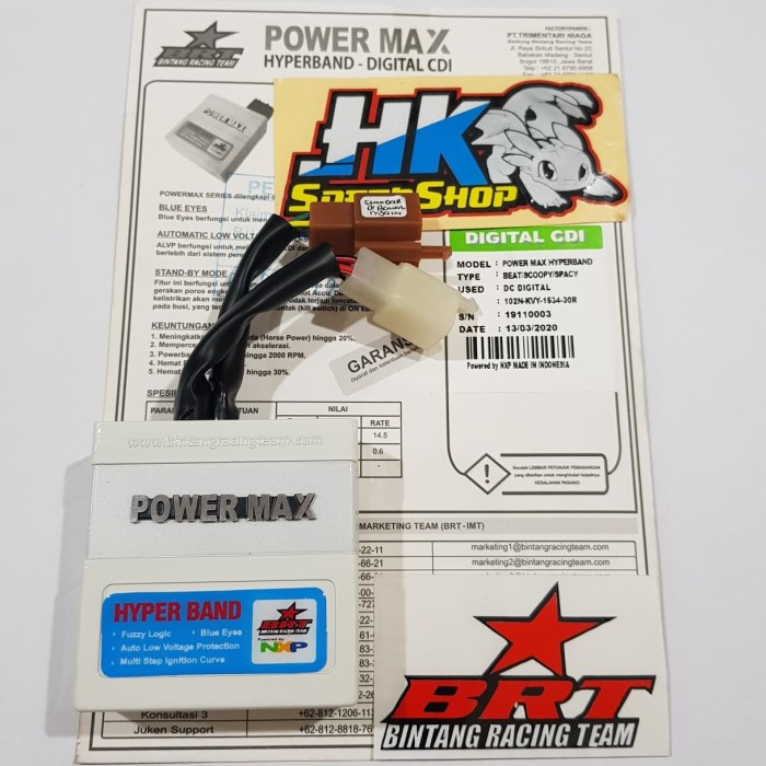CDI BRT POWER MAX HYPERBAND BEAT KARBU / SCOOPY KARBU / SPACY KARBU KVY