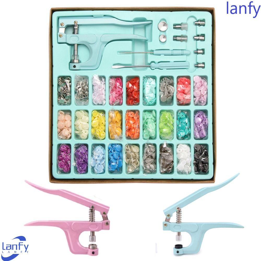 Lanfy Snaps Button Set Ganti Pengikat DIY T5 T8 Quilt Cover Sheet Button Kancing Instalasi Kancing Tang Set