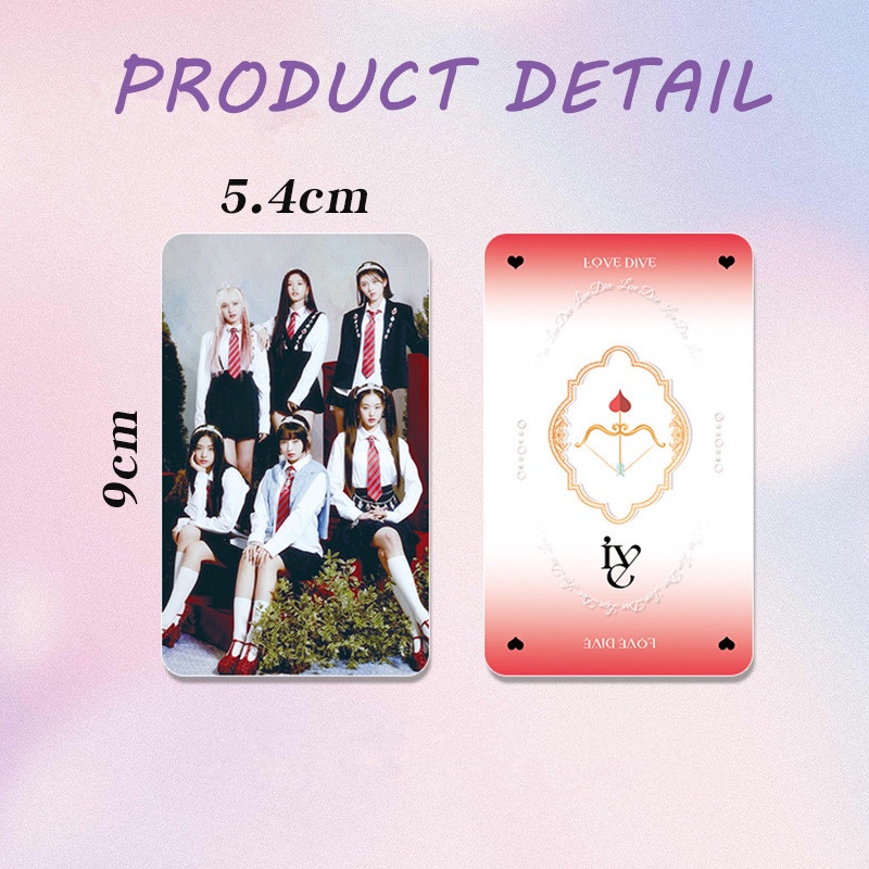 6-7pcs/set IVE Indah Photocards LIZ REI LEESEO WONYOUNG YUJIN GAEUL Lomo Kartu Kpop Postcards Collection