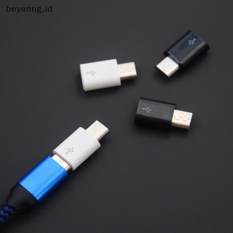 Beyen 1Pcs Konektor Konverter Tipe C Female To Micro USB Male Untuk Ponsel Android Adapter ID