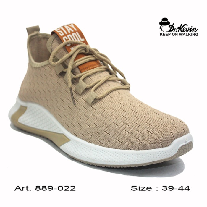 (COD) Dr. Kevin Sepatu Sport Pria Men Sneakers 889-022 - Hitam - Coffee, 42