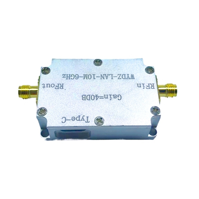 Vivi High Flatness Amplifier LNA 10M-6GHz 40DB RF Signal Drive Low Noise Amplifier Ujung Depan Untuk Software Radio Radio FM Radio