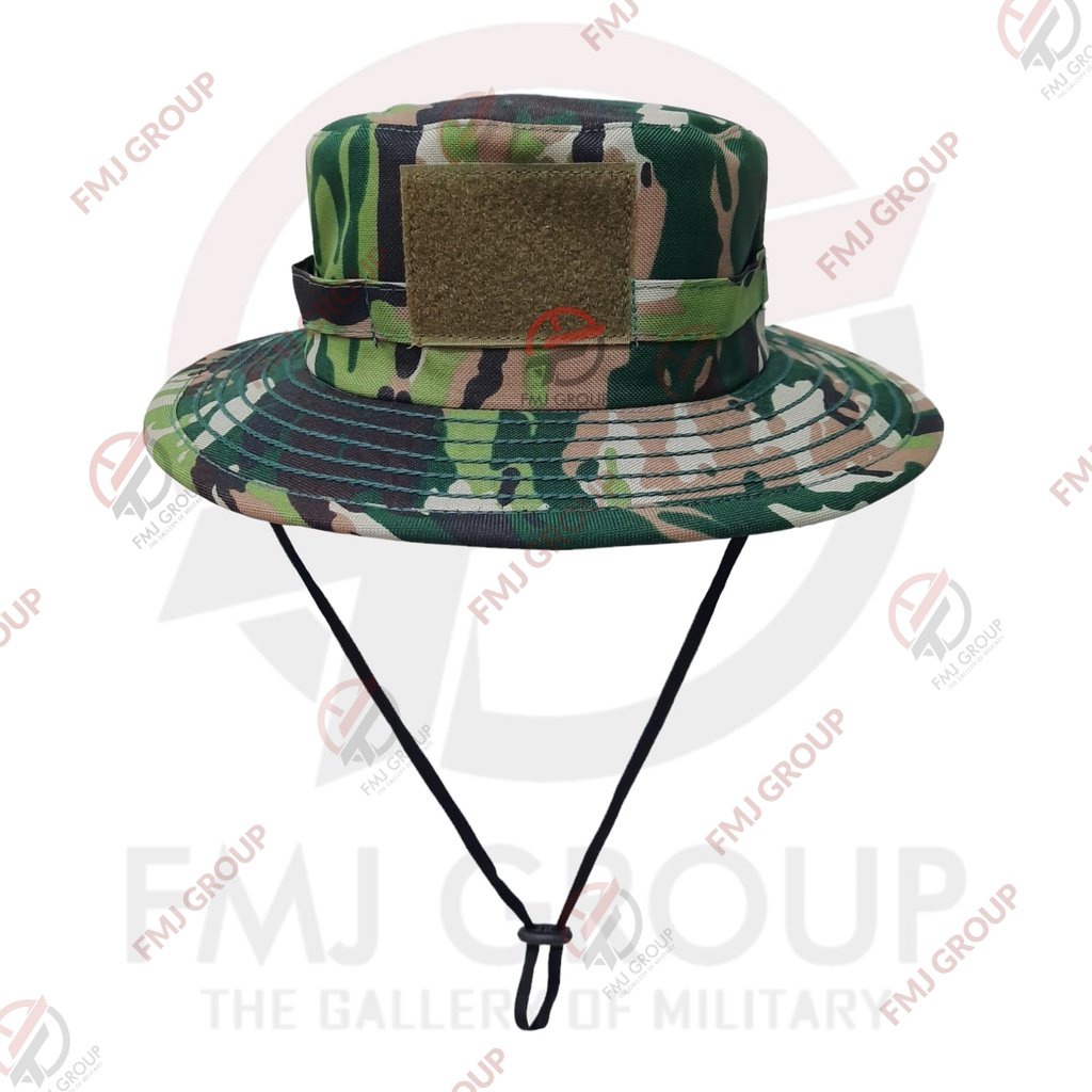 Topi Rimba Loreng Kasad TNI NKRI Terbaru Tactical Velcro Premium