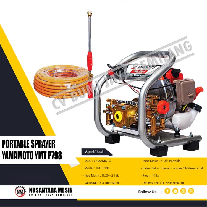 [CO] PORTABLE SPRAYER YMT P798 YAMAMOTO