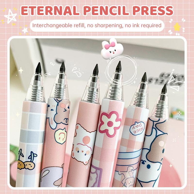 Pensil Abadi Kreatif Cewek Cantik Awet Tidak Mudah Patah Pensil Tidak Diraut MK