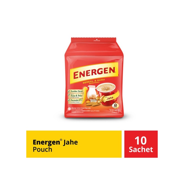 

Energen Sereal Jahe Pouch 10 x 32 gr