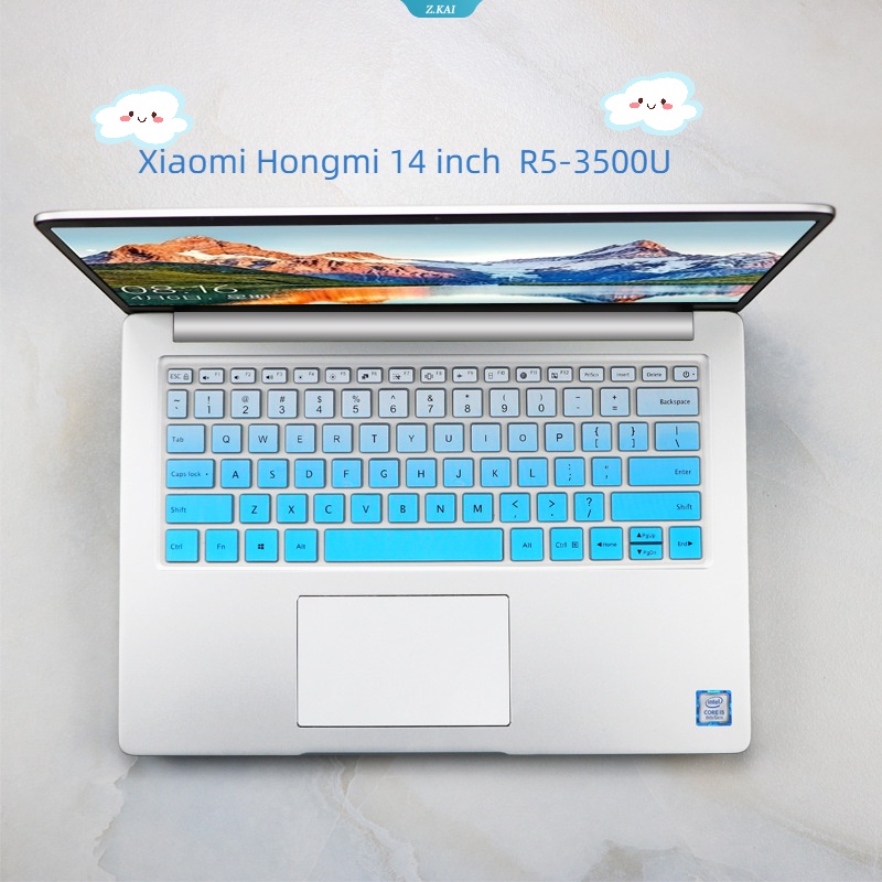 Film Keyboard Full Cover Laptop Untuk Laptop Model Xiaomi Hongmi RedmiBook 14inch Versi Ruilong R5-3500U4 Silikon Tahan Air Film Perlindungan Keyboard Komputer [ZK]