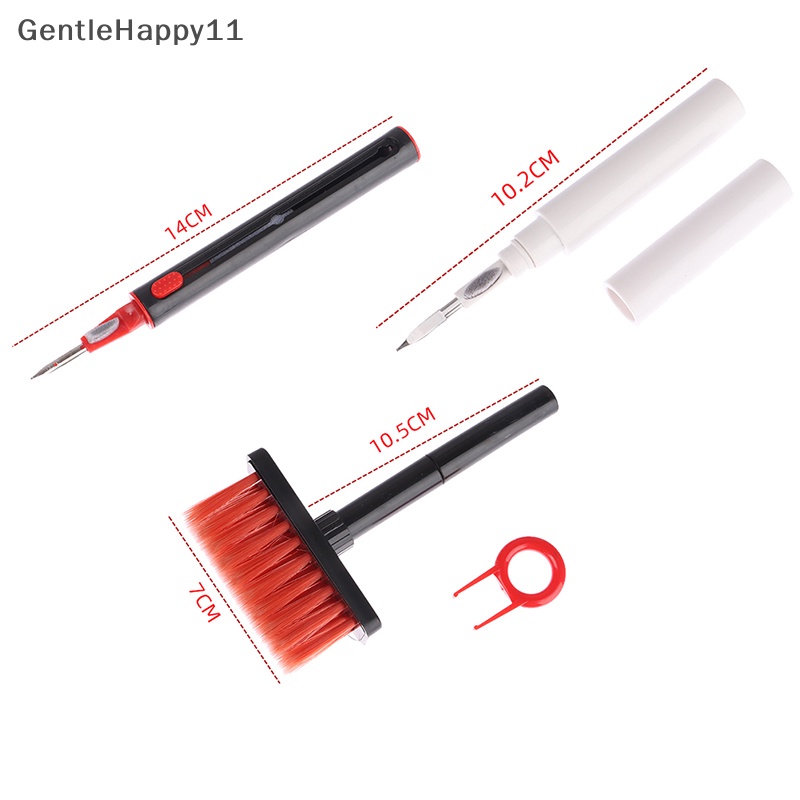 Gentlehappy 1Set Kit Kuas Pembersih Keyboard Komputer Pena Pembersih Earphone Untuk Headset iPad id