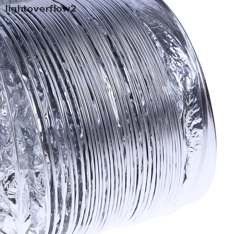 [lightoverflow2] Selang Ventilasi Udara Pipa Ventilator Aluminium 4inch Flexible Exhaust Duct 1.5M [ID]