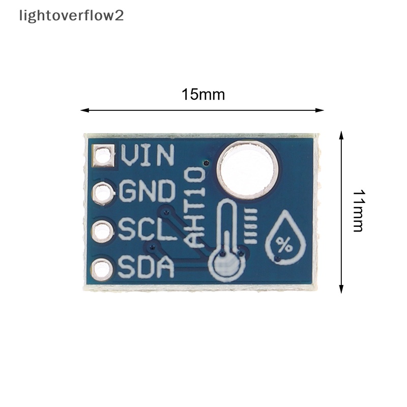 [lightoverflow2] Aht10 Modul Pengukuran Sensor Suhu Dan Kelembaban Digital Presisi Tinggi IIC I2C 1.8-3.6V Ganti DHT11 SHT20 AM2302 [ID]
