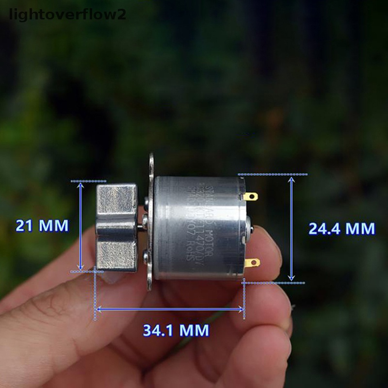 [lightoverflow2] Rc-320 Motor Getar Dengan Roda Vibrag DC 6V-9V Vibrator Carbon Brush Motor [ID]