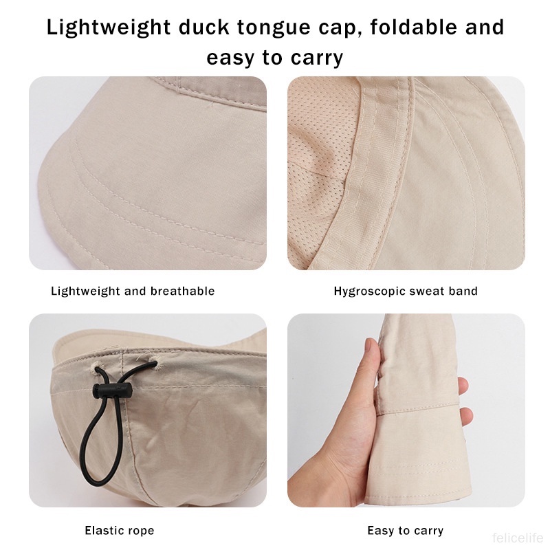 Gaya Wanita Warna Solid Topi Bucket Topi Musim Panas Topi Bernapas Topi Cepat Kering Topi Nelayan