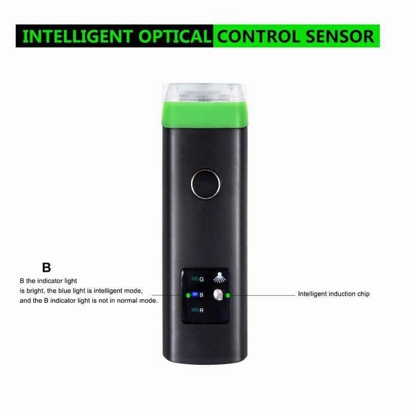 TaffLED Lampu Sepeda Depan USB Rechargeable Senter LED Cree XPG Sensor Cahaya Terang HJ-047