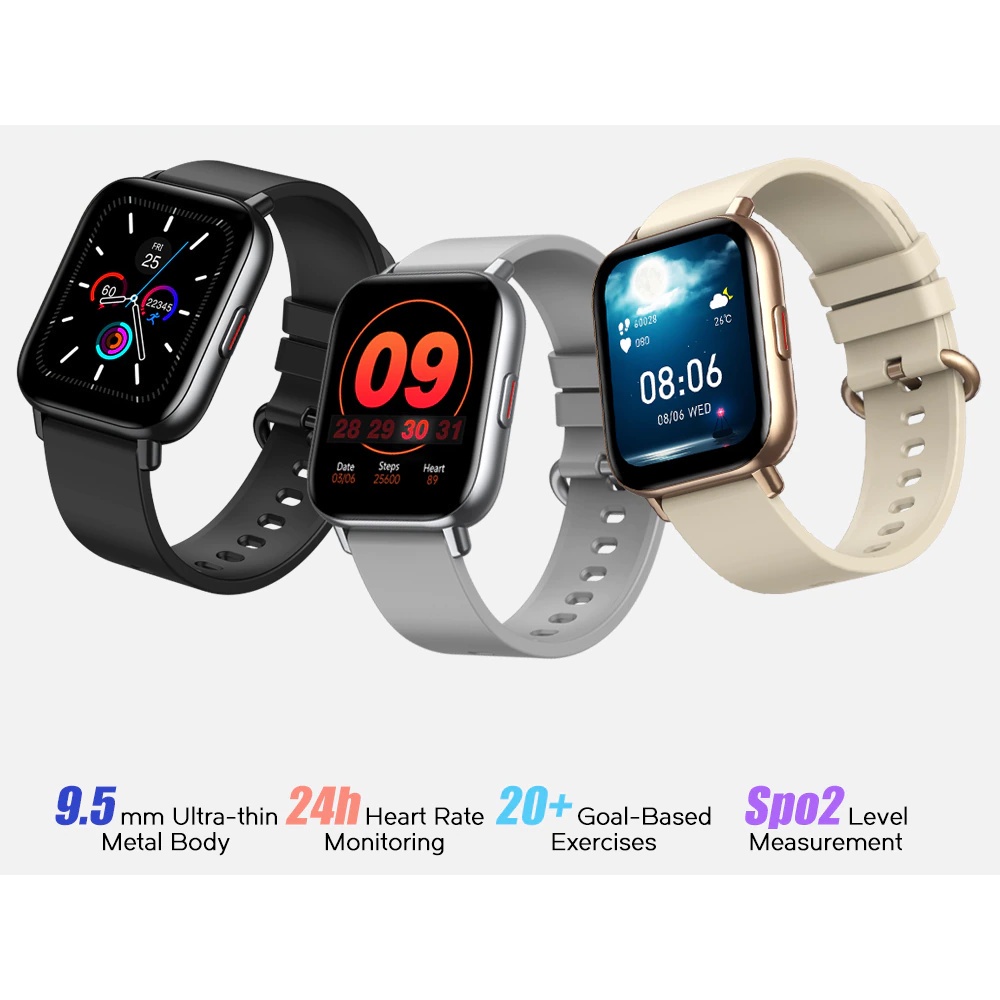 132 ZEBLAZE GTS PRO Bluetooth 5.0 Smartwatch IP67 SPo2 Sensor