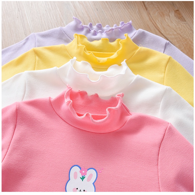 ZASKIYA - TURTLE NECK ANAK BUNNY LOV / ATASAN TOP ANAK PEREMPUAN USIA 1-5 TAHUN