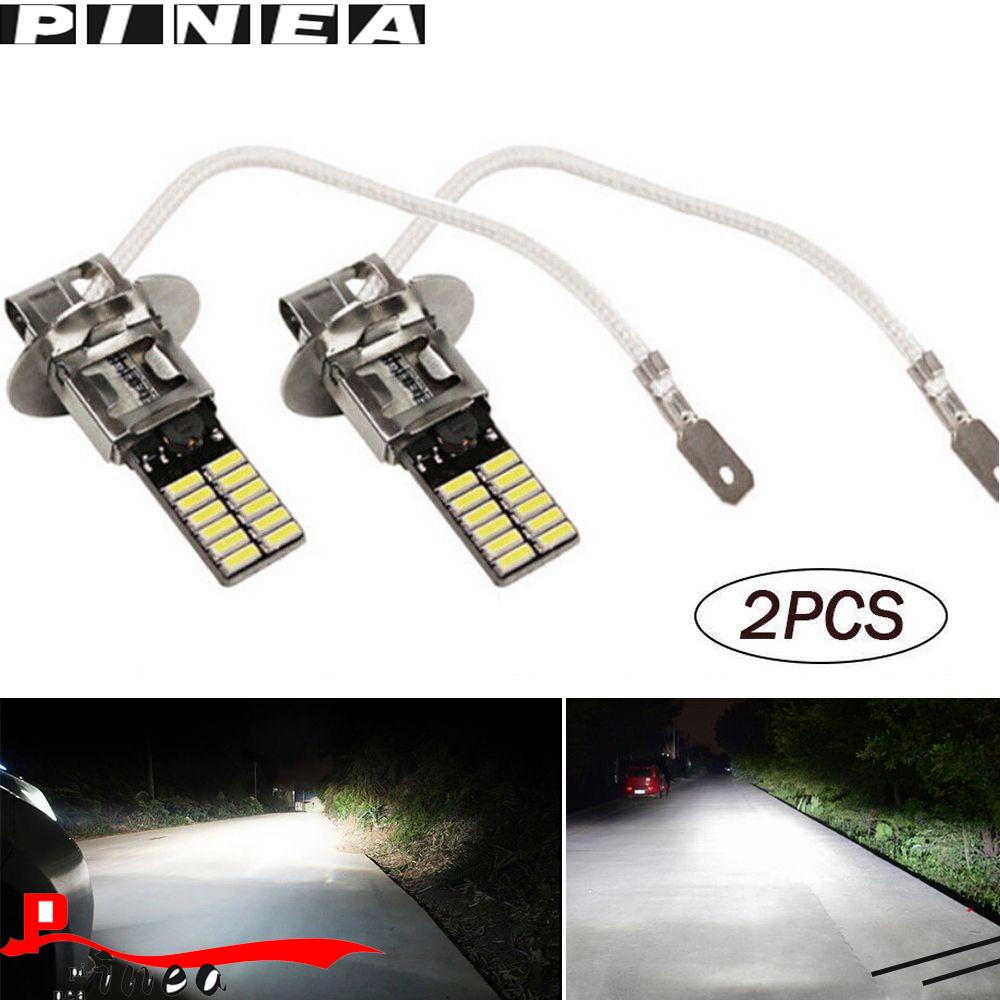 Nanas 2Pcs Lampu Kabut Mobil 2 Pcs LED Super Terang Hi/Low Kit Beam DRL