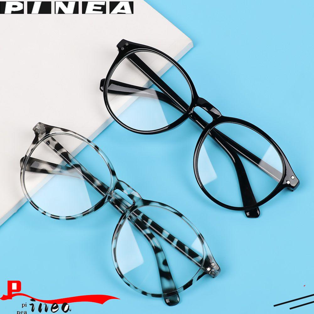 Nanas -1.0~-4.0 Kacamata Myopia Unisex Perlindungan UV Hitam Flat Mirror Eyewear