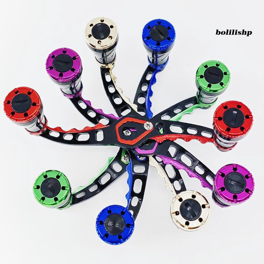 Bo-1 Set Refitted Fishing Rocker Non-slip Grip Nyaman Stabilitas Tinggi Modify Water Drop Reel Rocker Modifikasi Untuk Memancing Di Luar Ruangan