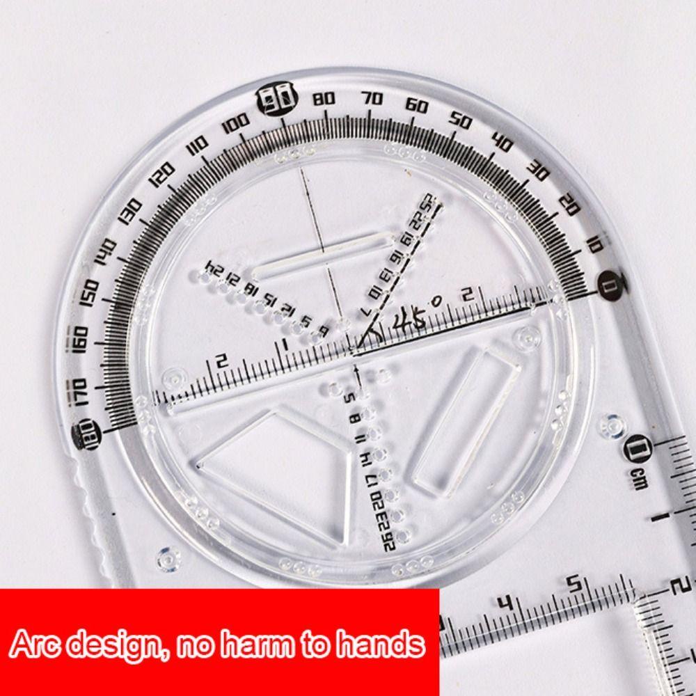 TOP Penggaris Multi-Fungsi Rotary Geometris Menggambar Siswa Alat Tulis Kreatif Penguasa Fungsi Matematika