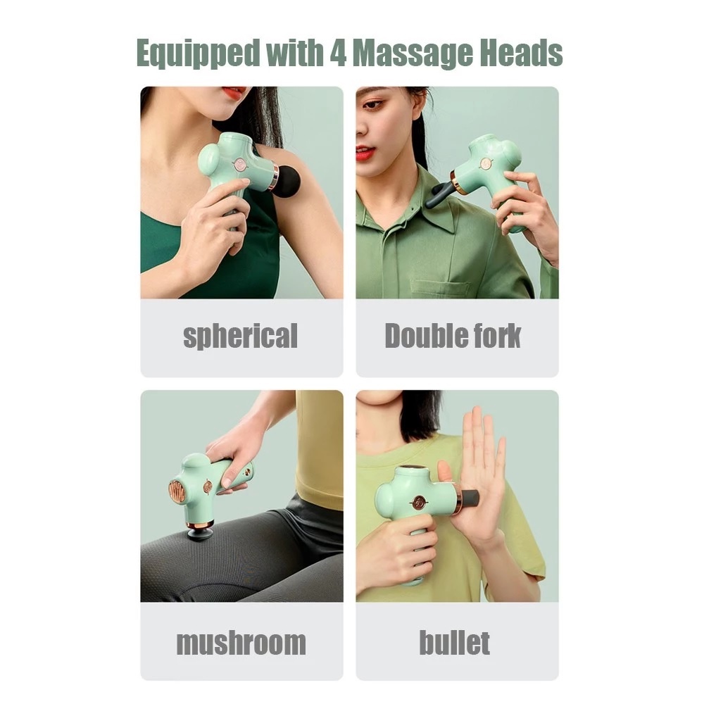 MG11 - Mini Portable Fascia Massage Gun - Alat Pijat Mini Revolusioner