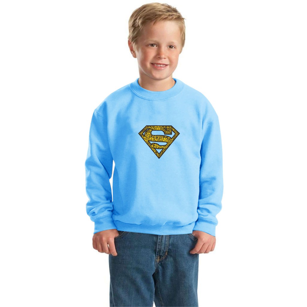 Bisa Bayar Ditempat/ BS//COD//BAJU KAOS ANAK ANAK SUPERMAN TANGAN PANJANG GOOD QUALITY