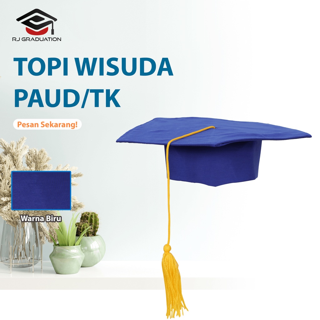 Topi Wisuda Anak TK PAUD Atribut Perlengkapan Toga Kelulusan RJLINEN